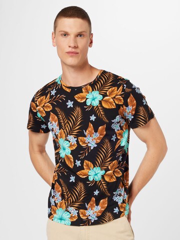 Key Largo T-Shirt 'NIZZA' in Schwarz: predná strana