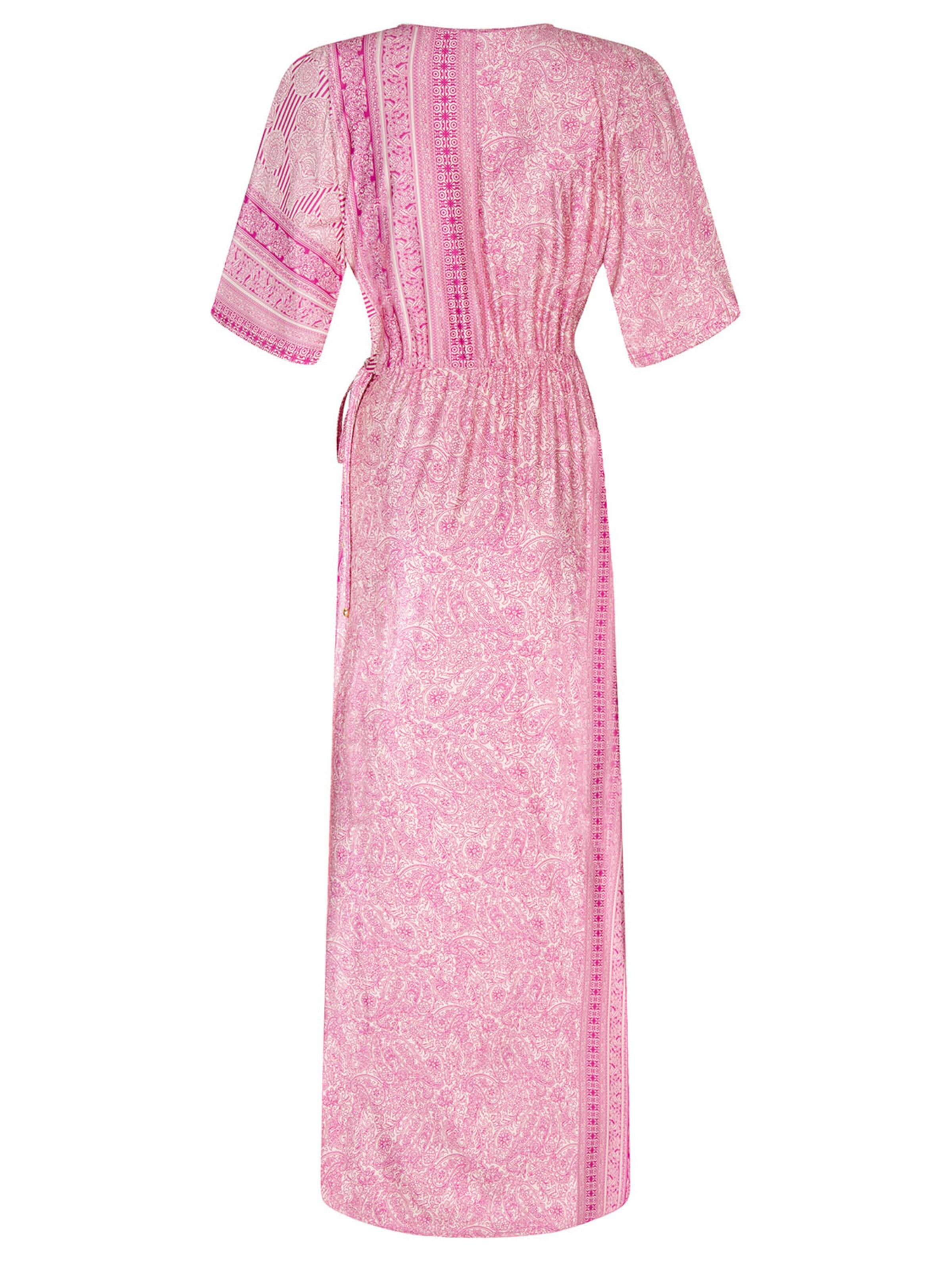 Chic by Lirette Dress 'Kimono Lotus Guna' in Pink