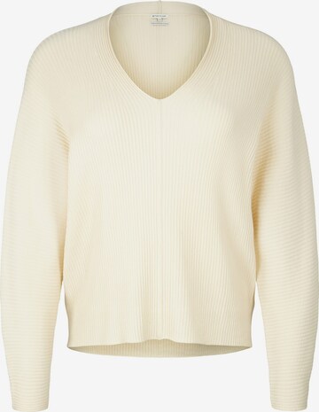 Tom Tailor Women + Sweater in Beige: front