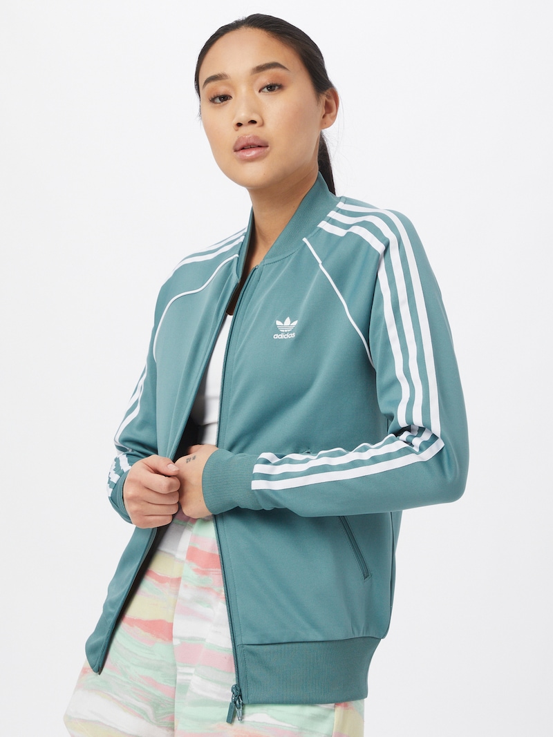 Adidas Originals Jacke In Jade Weiss About You