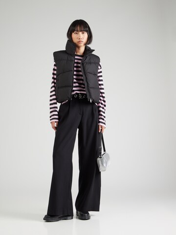 WEEKDAY Wide leg Bandplooibroek 'Dara' in Zwart
