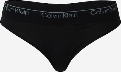 Calvin Klein Underwear String en bleu-gris / noir, Vue avec produit
