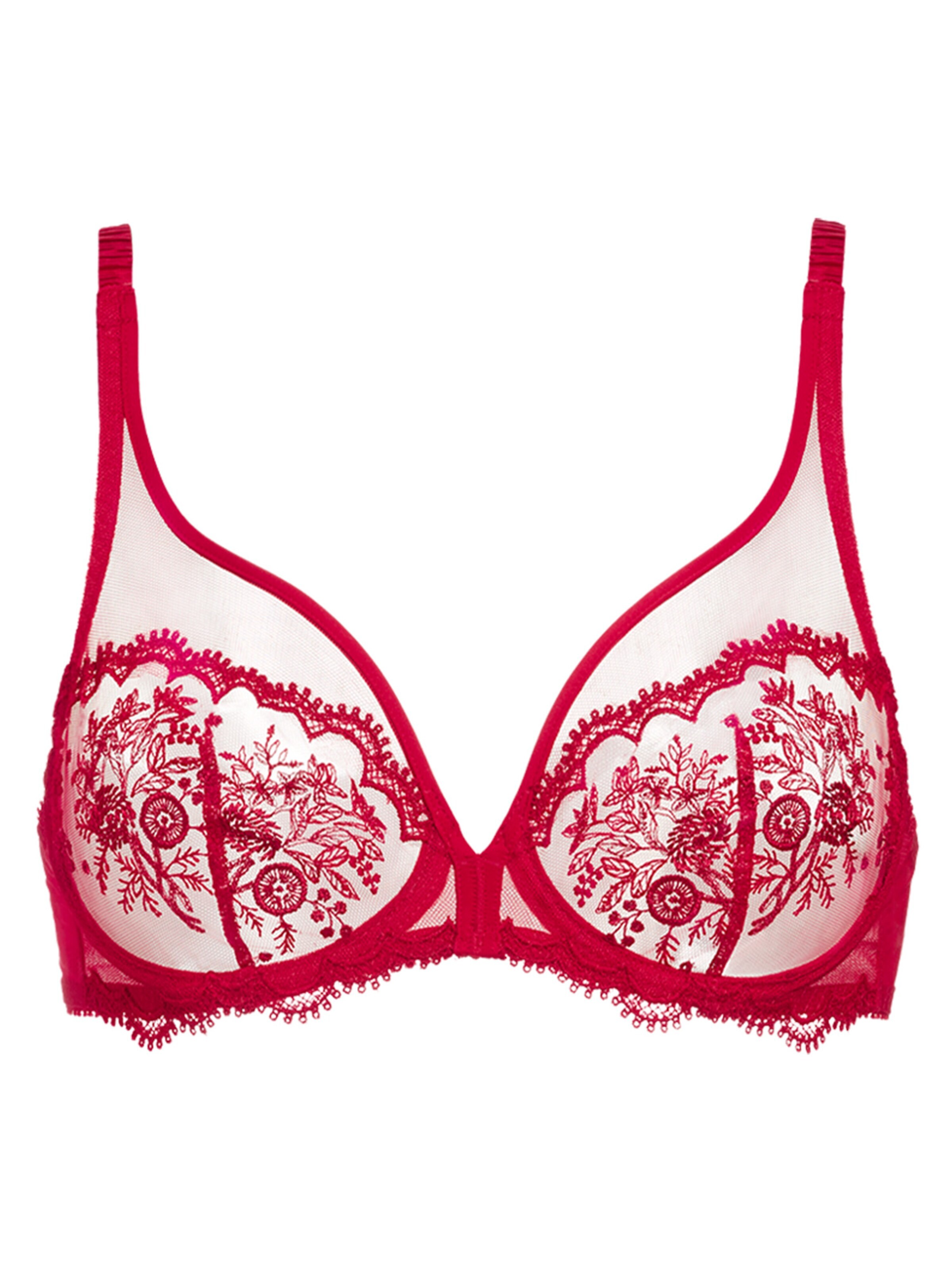 Simone Perele Bralette Bra 'Intrigue' in Red: front
