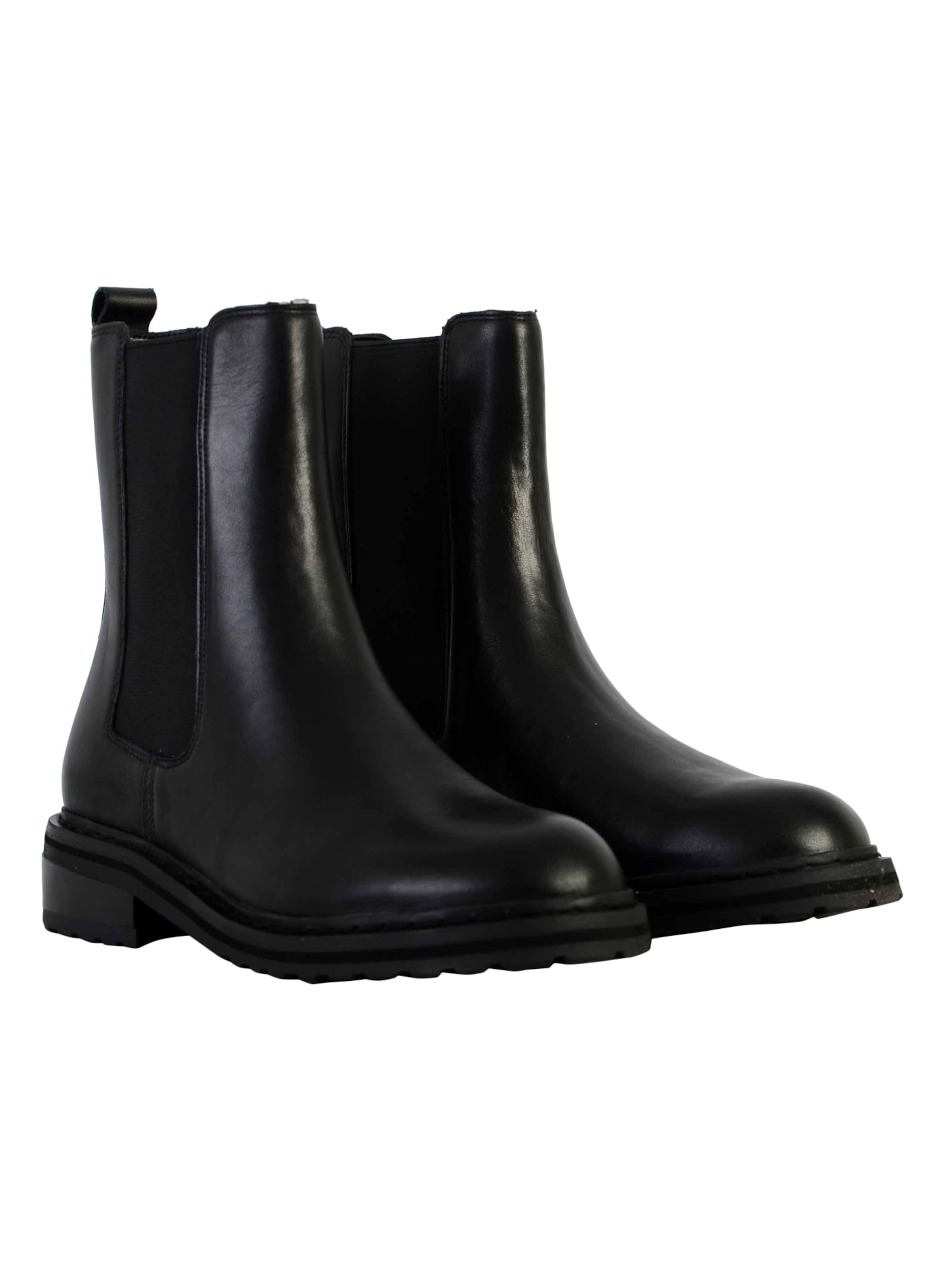 CLARKS Ankle Boots 'Tilham Chelsea Ankle Boots aus Leder' in Schwarz