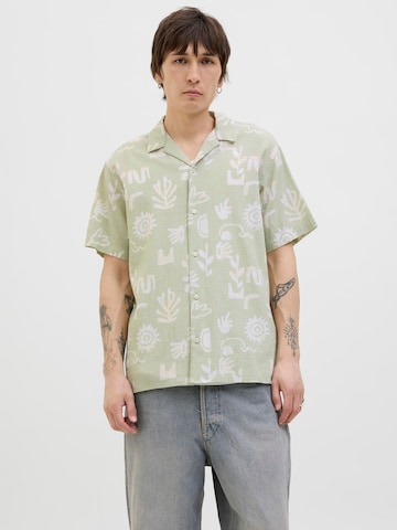 JACK & JONES Comfort fit Overhemd in Beige: voorkant