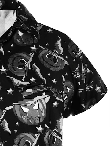 King Kameha Shirt 'Helloween Pumpkin Hat' in Grijs