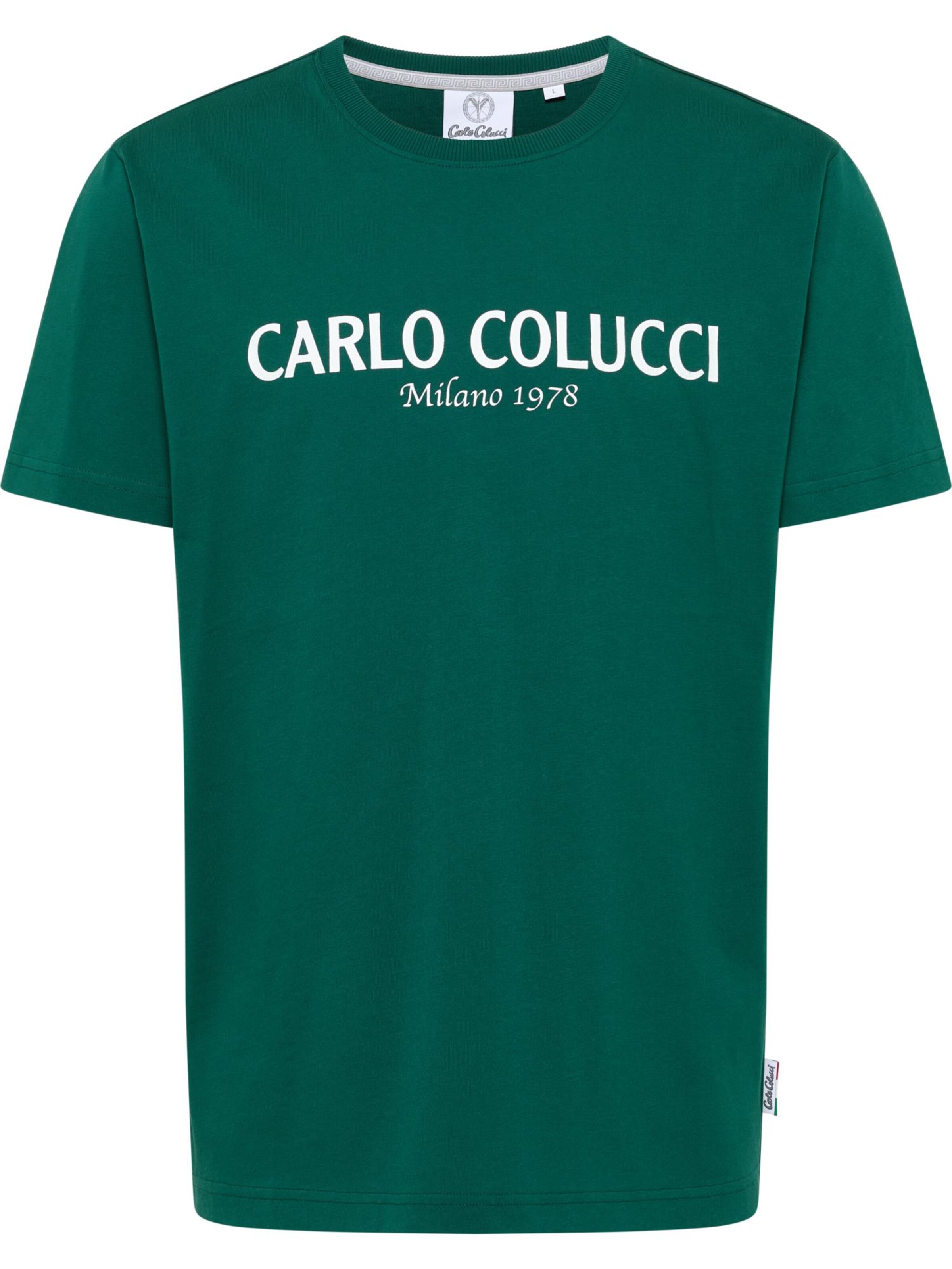 Carlo Colucci Shirt 'Di Comun' in Groen: voorkant
