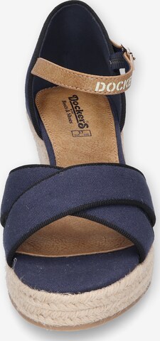 Dockers by Gerli Remienkové sandále - Modrá