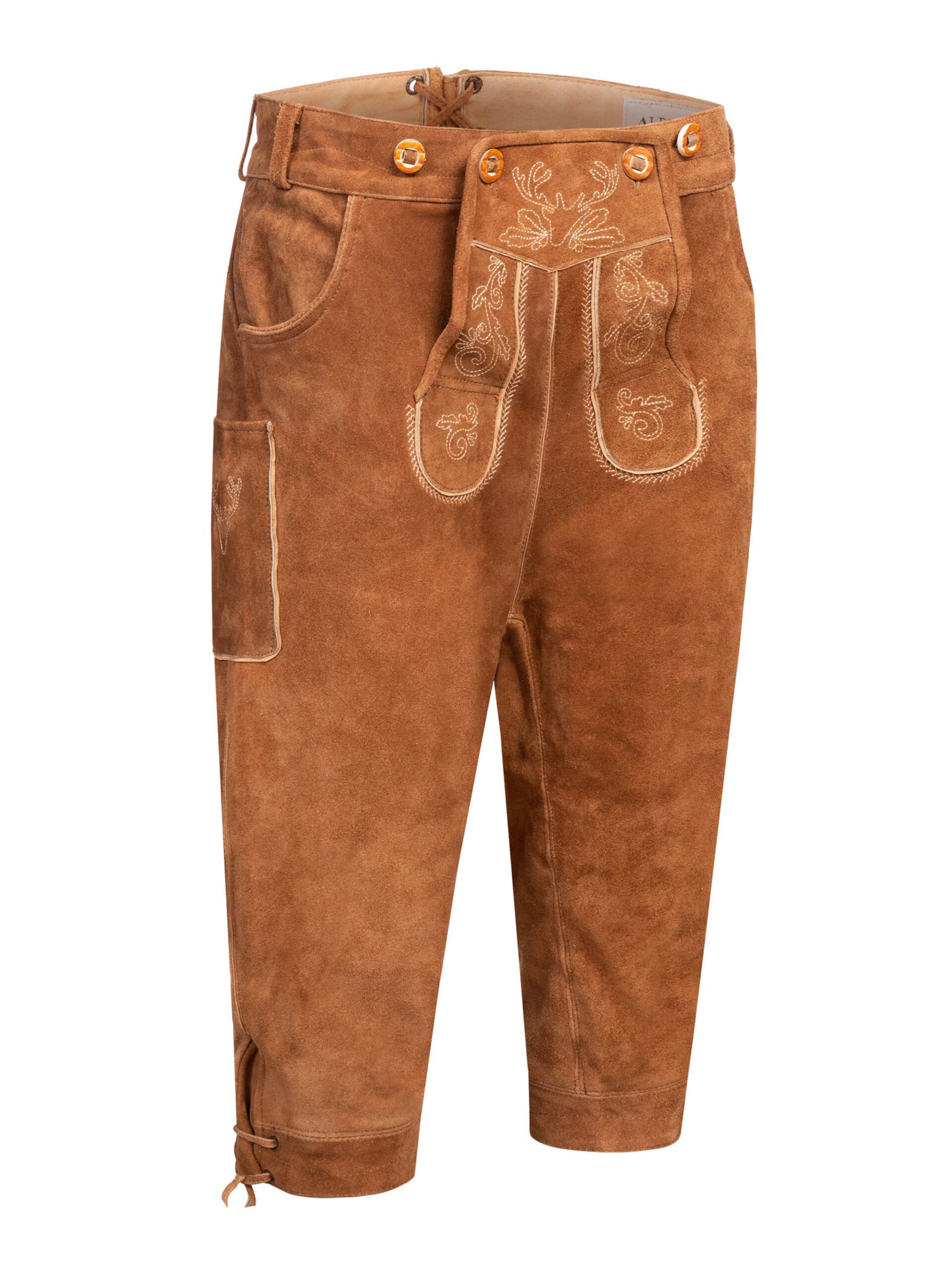 Alessandro Salvarini Regular Trachtenhose in Braun