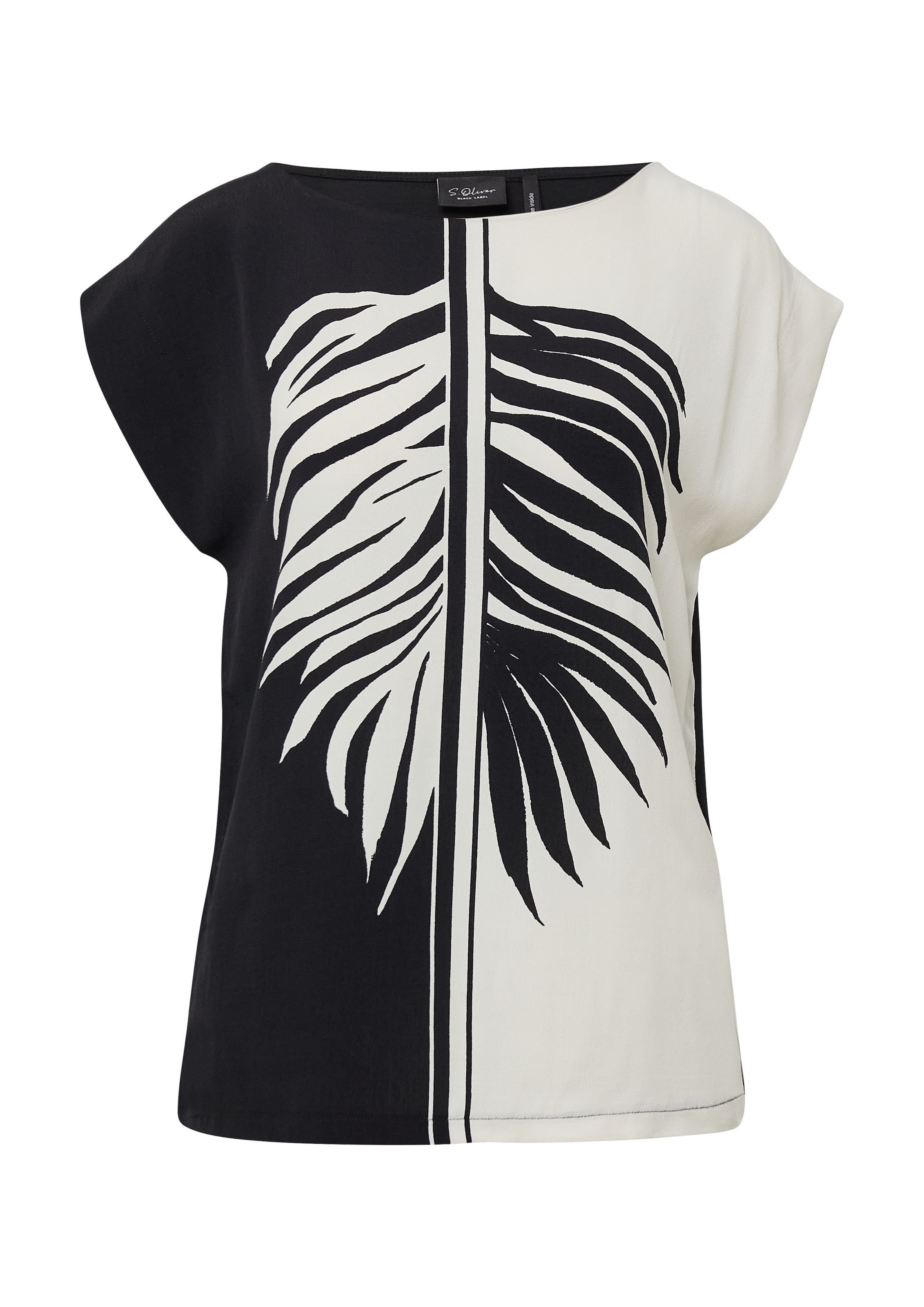 s.Oliver BLACK LABEL Shirt in Black: front