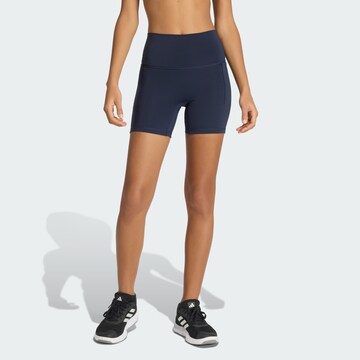 ADIDAS PERFORMANCE Skinny Sportshorts 'All Me' in Blau: Vorderseite
