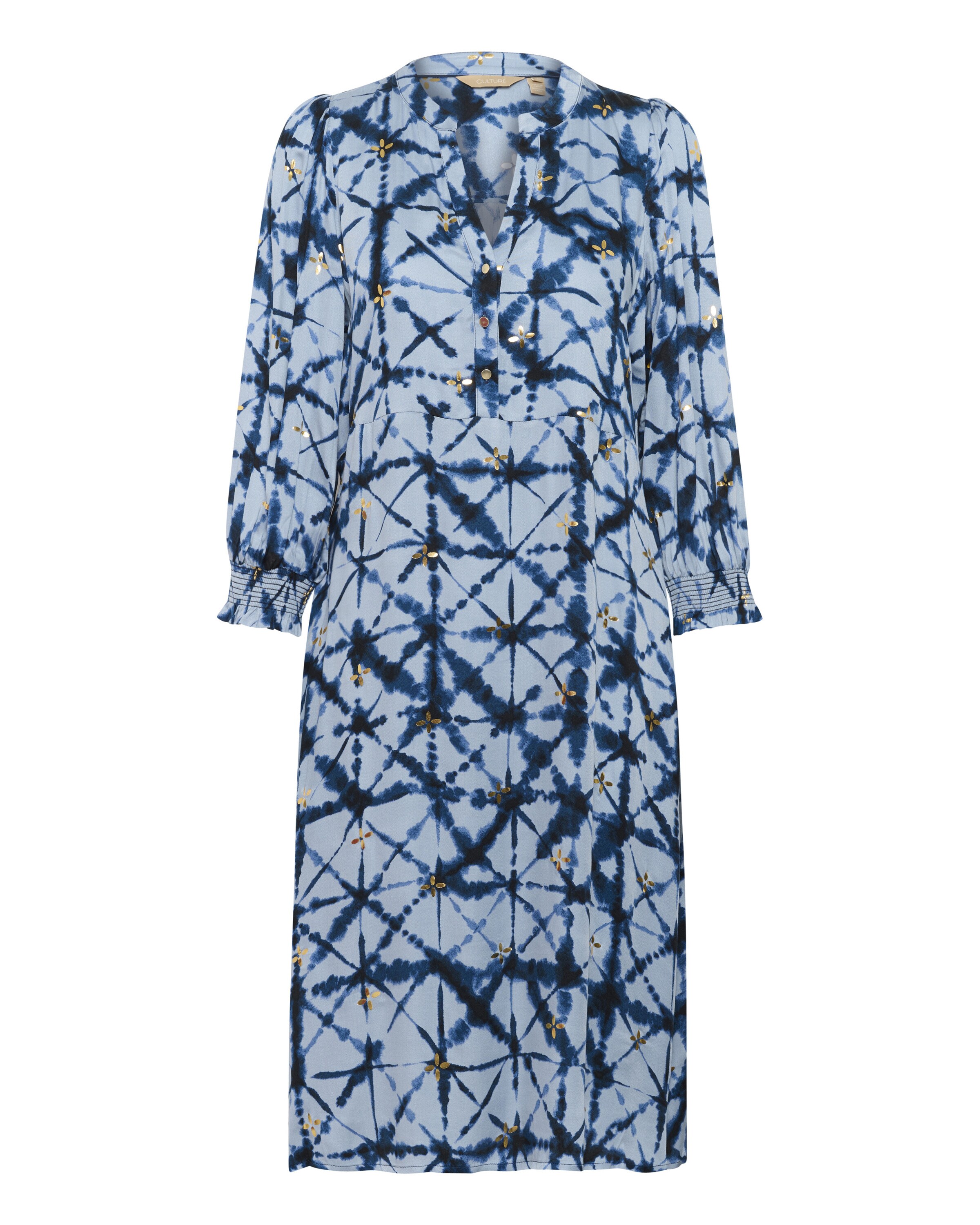 CULTURE Jurk 'Mingo' in Blauw: voorkant