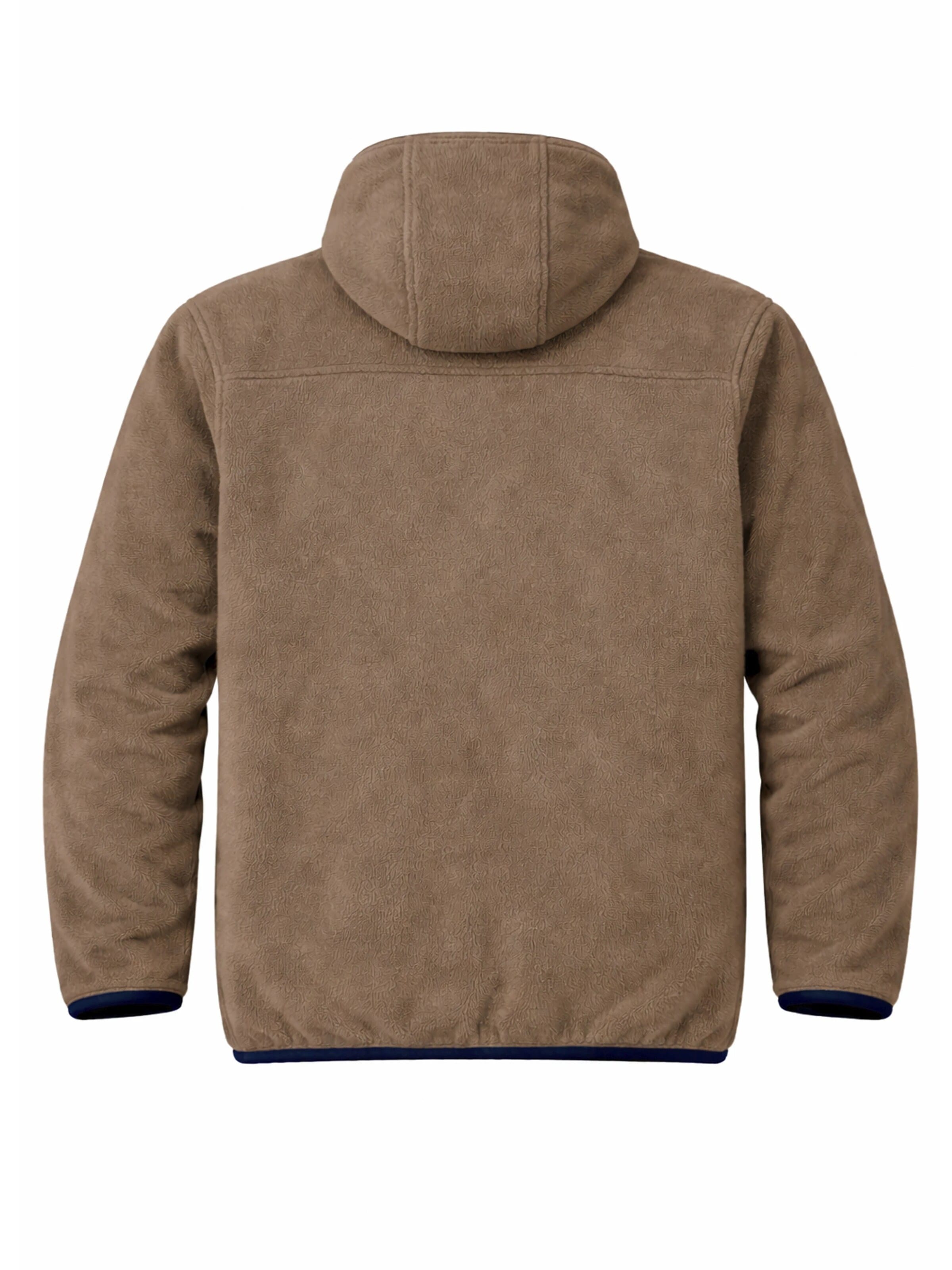 A Question Of (AQO) Between-season jacket 'David Micro Fleece Hoodie' in Brown