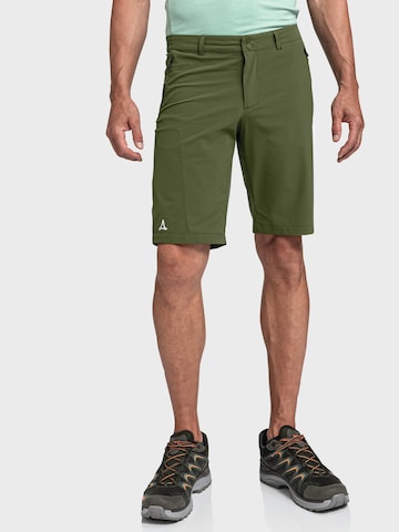 Regular Pantalon outdoor 'Hestad M' Schöffel en vert : devant