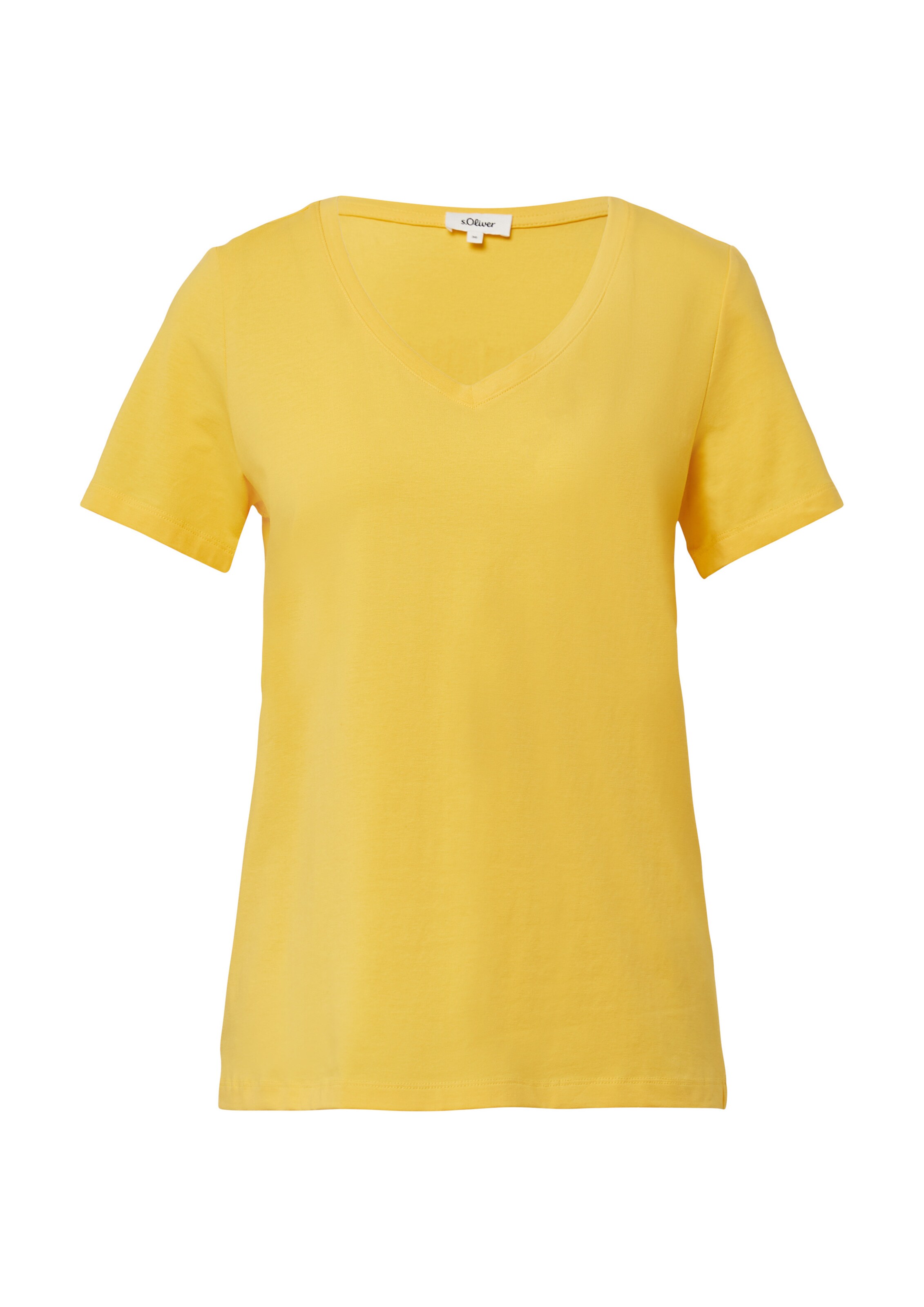 s.Oliver Shirt in Geel: voorkant