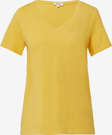 s.Oliver Shirt in Geel: voorkant