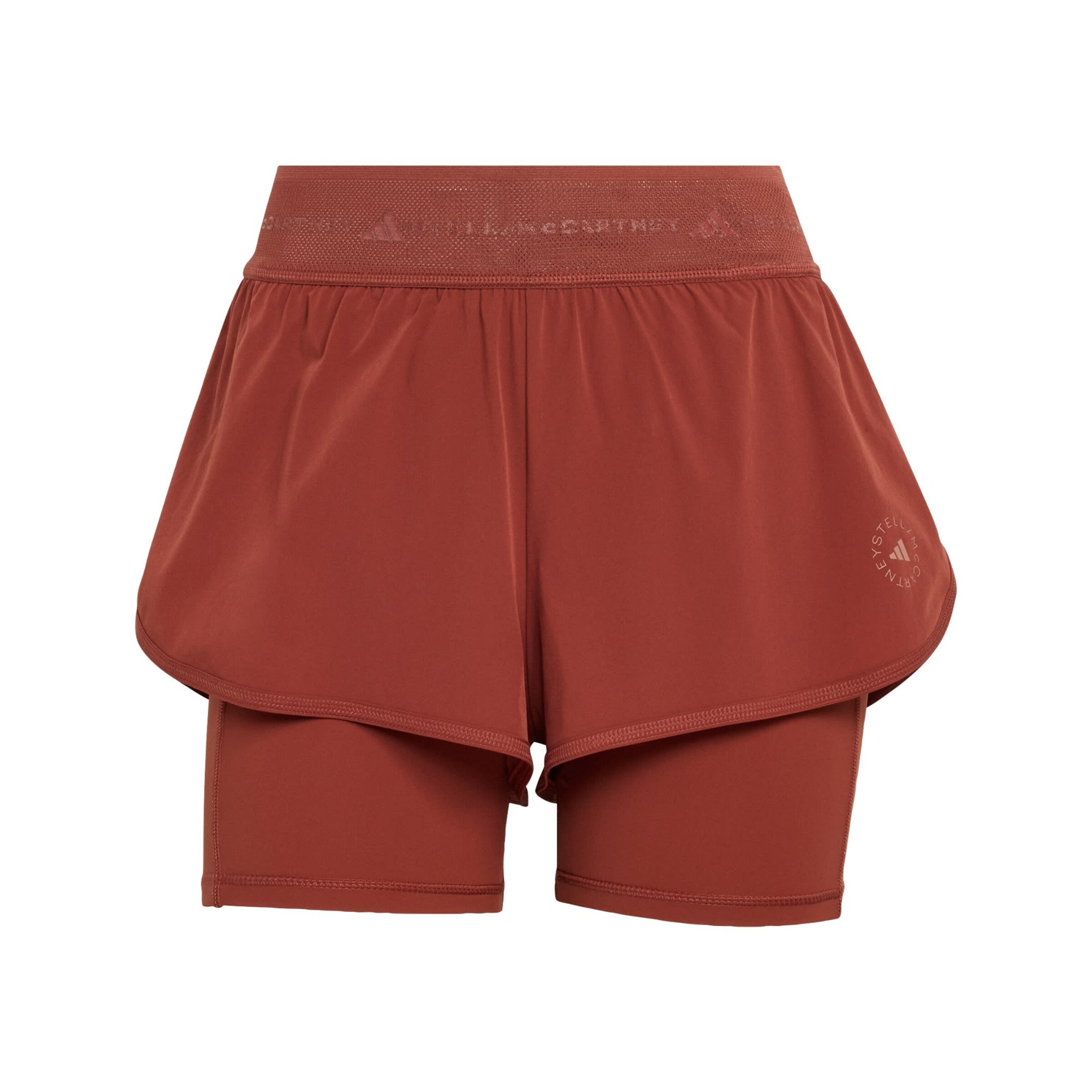 ADIDAS BY STELLA MCCARTNEY Skinny Sportbroek in Bruin: voorkant