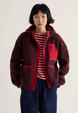 Seasalt Cornwall Fleecejacke 'Wooded Trail' in Braun: Vorderseite