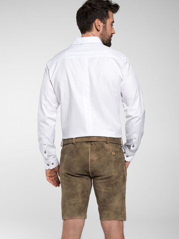 SPIETH & WENSKY Slim fit Klederdracht overhemd 'Frisco' in Wit