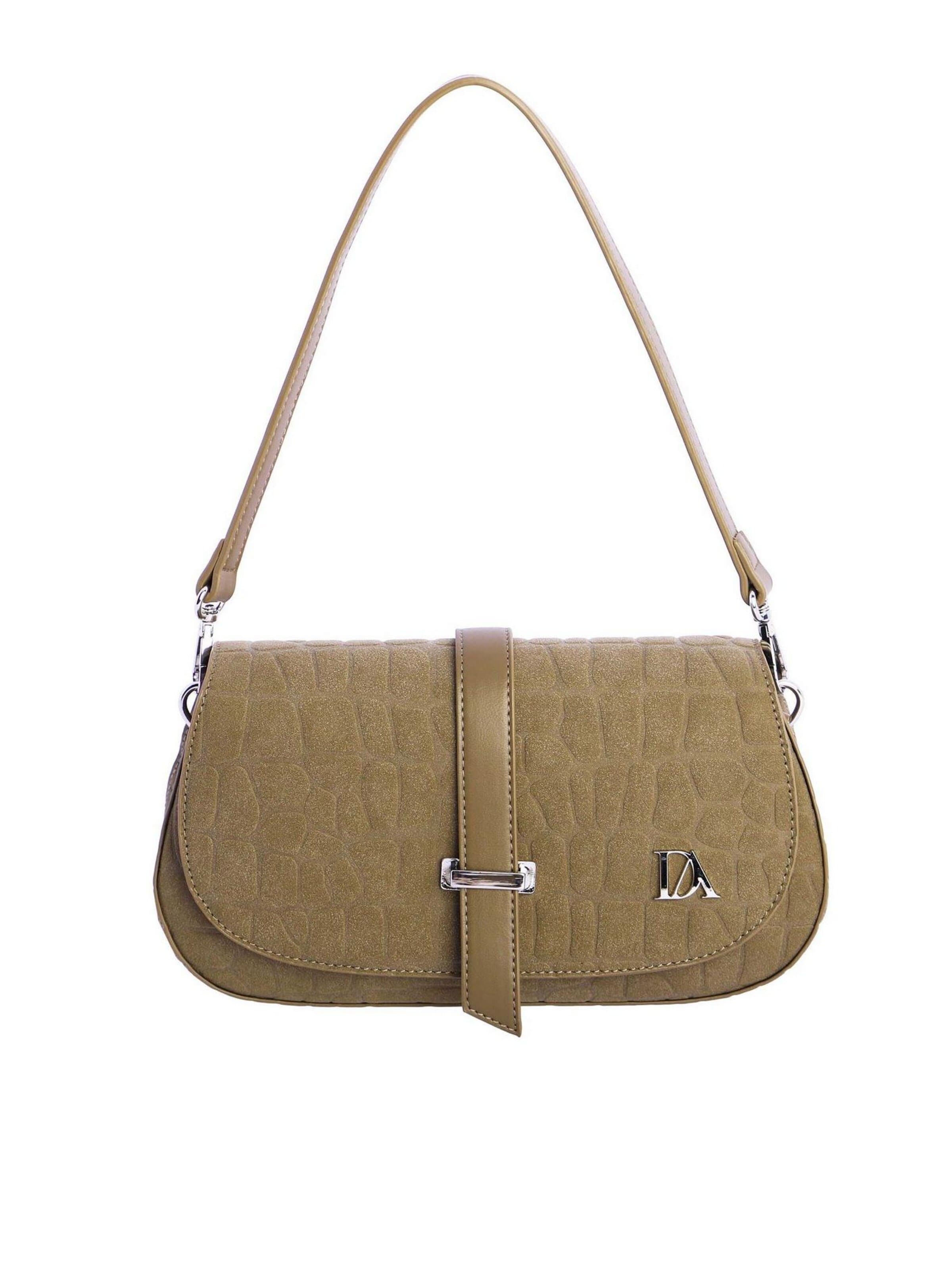 Don Algodon - Bolso de hombro 'Bolso' en verde: frente