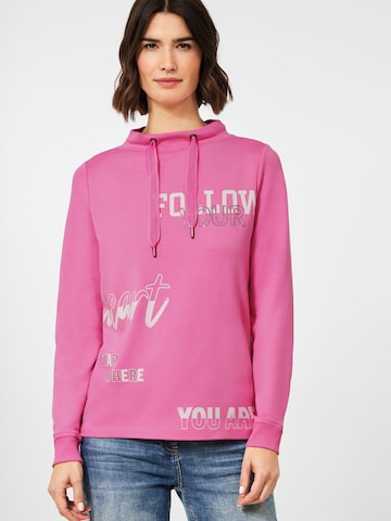 Sweat-shirt CECIL en rose : devant