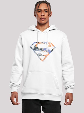 F4NT4STIC Sweatshirt 'DC Comics Superman Floral Logo 2' in White: front