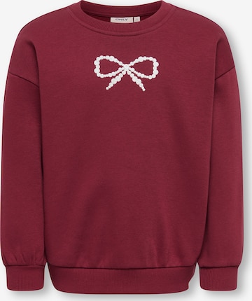 Only Mini Sweatshirt 'KMGKATE' in Rot: Vorderseite