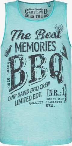 CAMP DAVID Shirt in Green: front