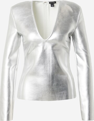 Karen Millen Shirt in Zilver: voorkant