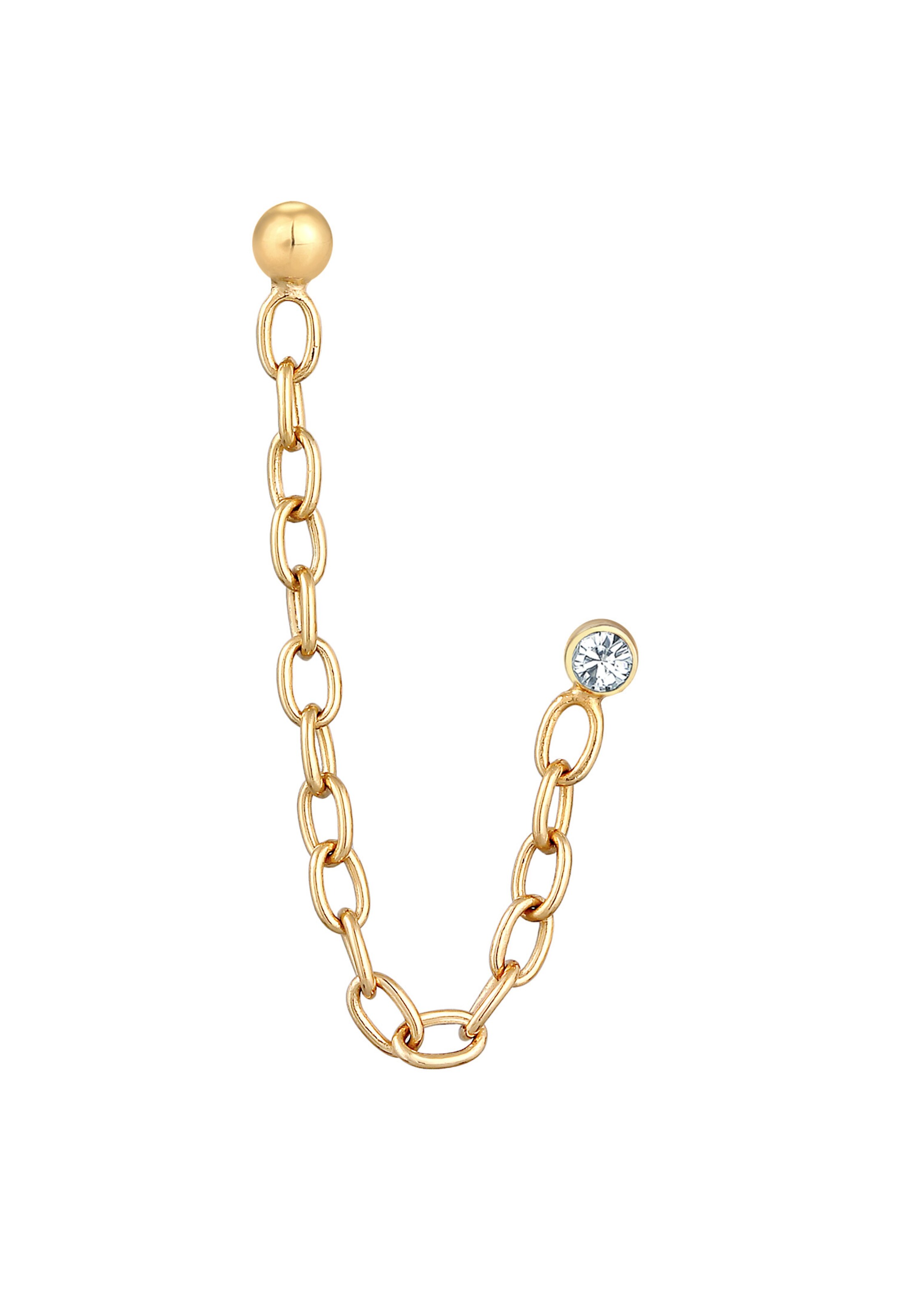 ELLI Oorbellen 'Ear Chain' in Goud