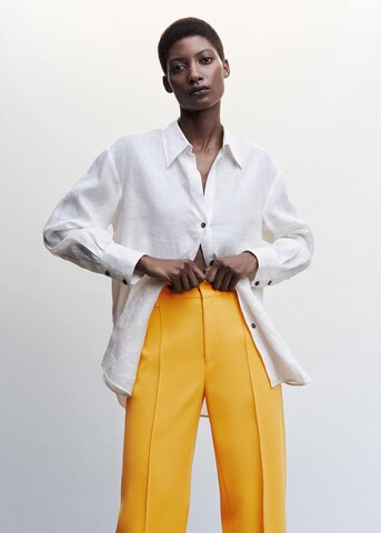 MANGO Loose fit Pants 'Maca' in Yellow