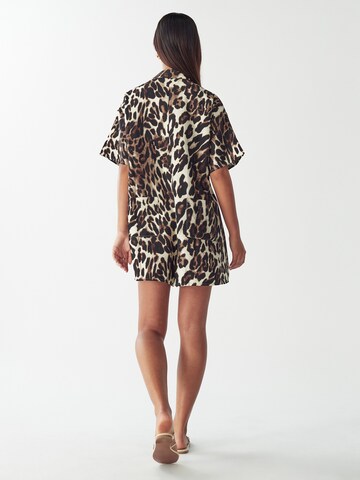 St MRLO Jumpsuit 'Amalfi' i brun: baksida