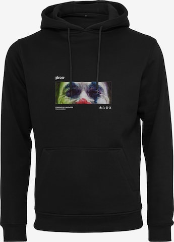 MT Men Sweatshirt 'Please' in Schwarz: predná strana