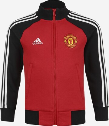 ADIDAS PERFORMANCE Athletic Jacket in Red: front