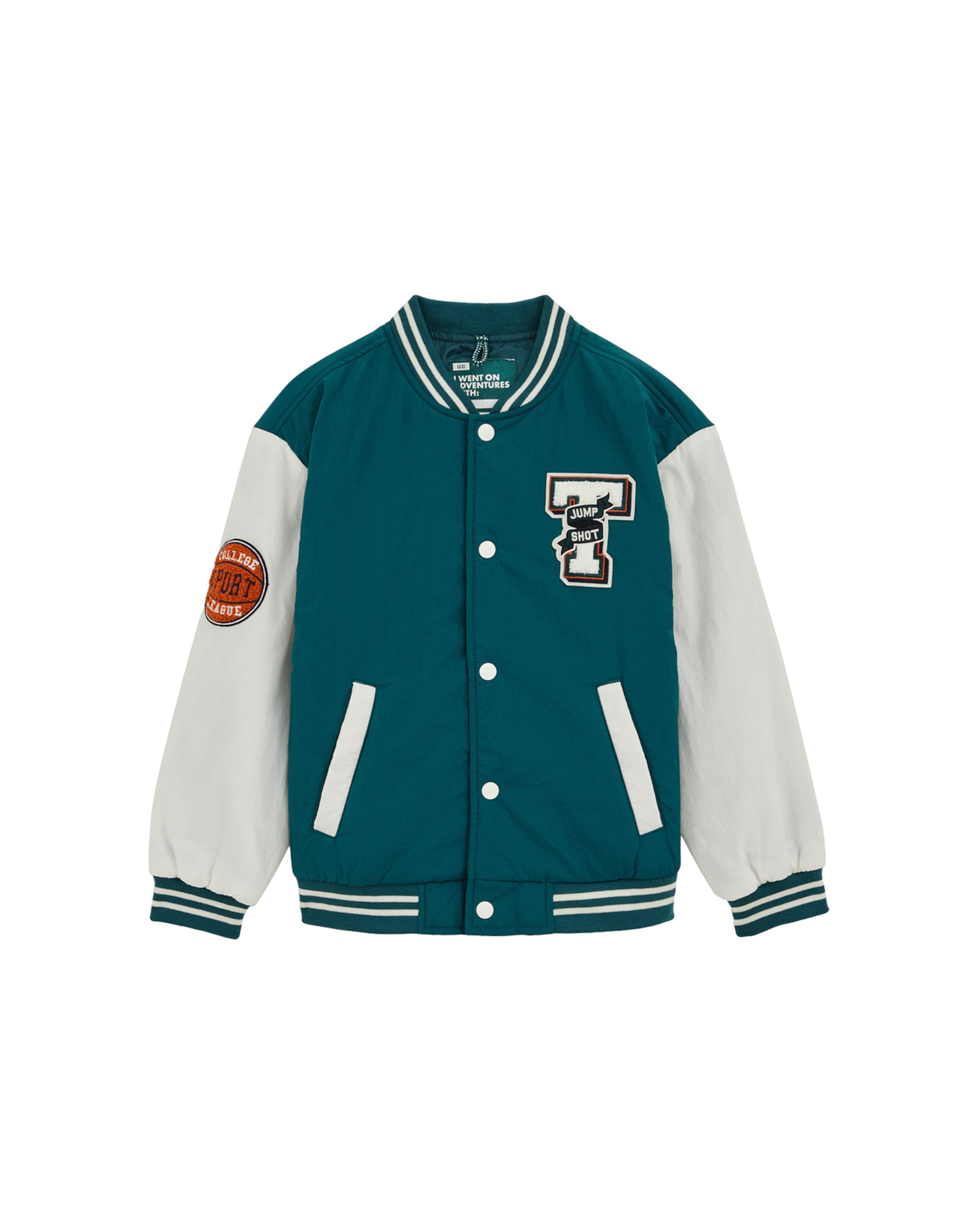 WE Fashion - Casaco meia-estação em verde: frente