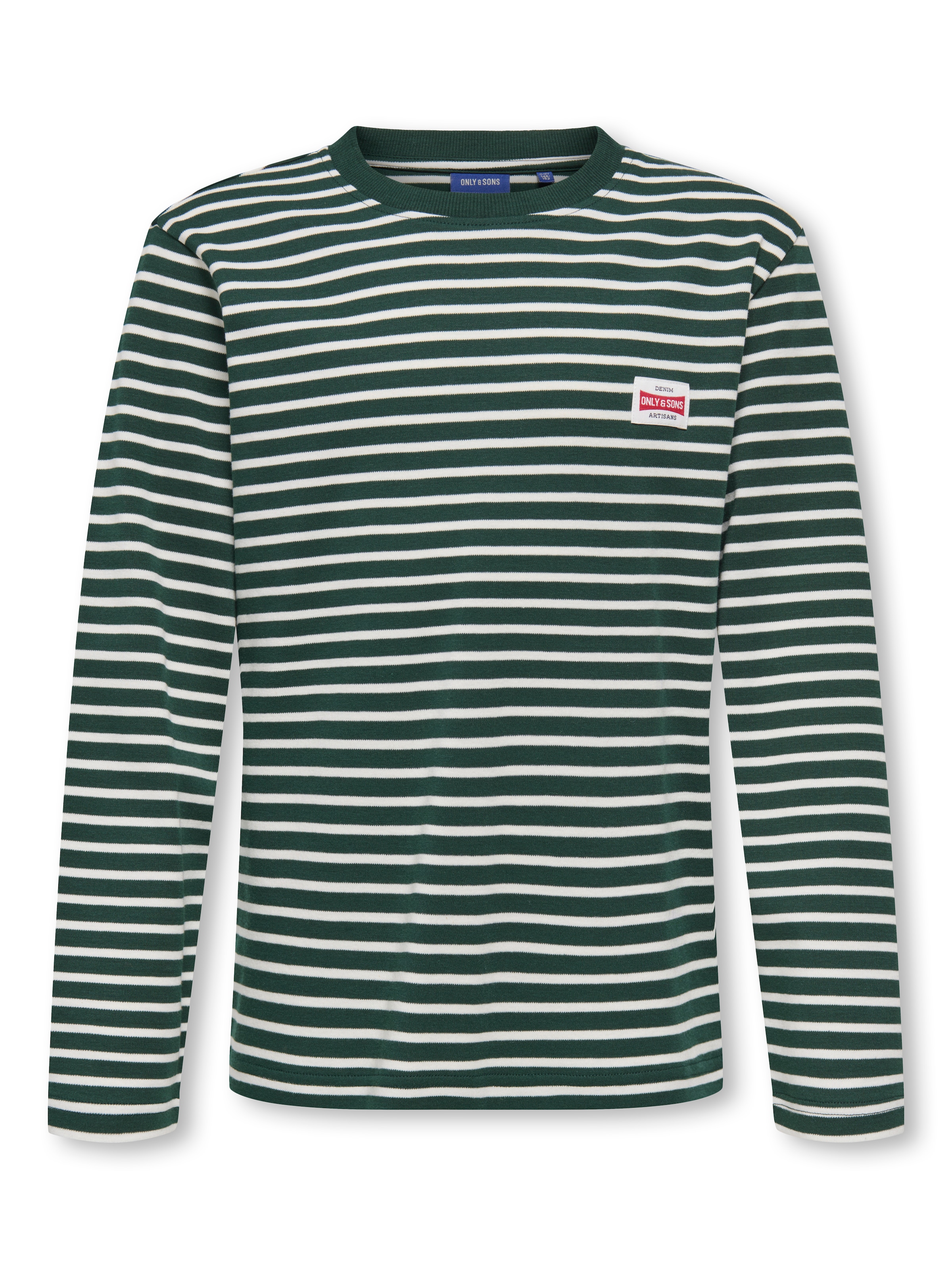 Only & Sons Junior Shirt 'OSJDAWSON' in Groen: voorkant