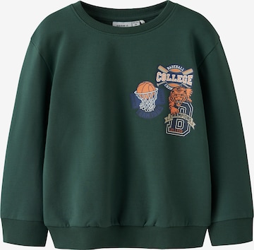 NAME IT Sweatshirt 'NMMLELAND' in Grün: Vorderseite