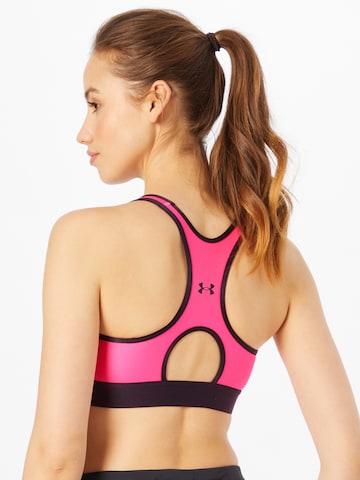 UNDER ARMOUR Bustier Sport-BH 'Armour' in Pink