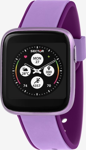 SECTOR Digital Watch in Purple: front