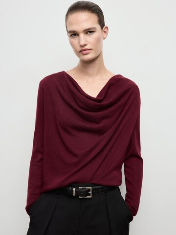 MANGO Пуловер в червено: отпред