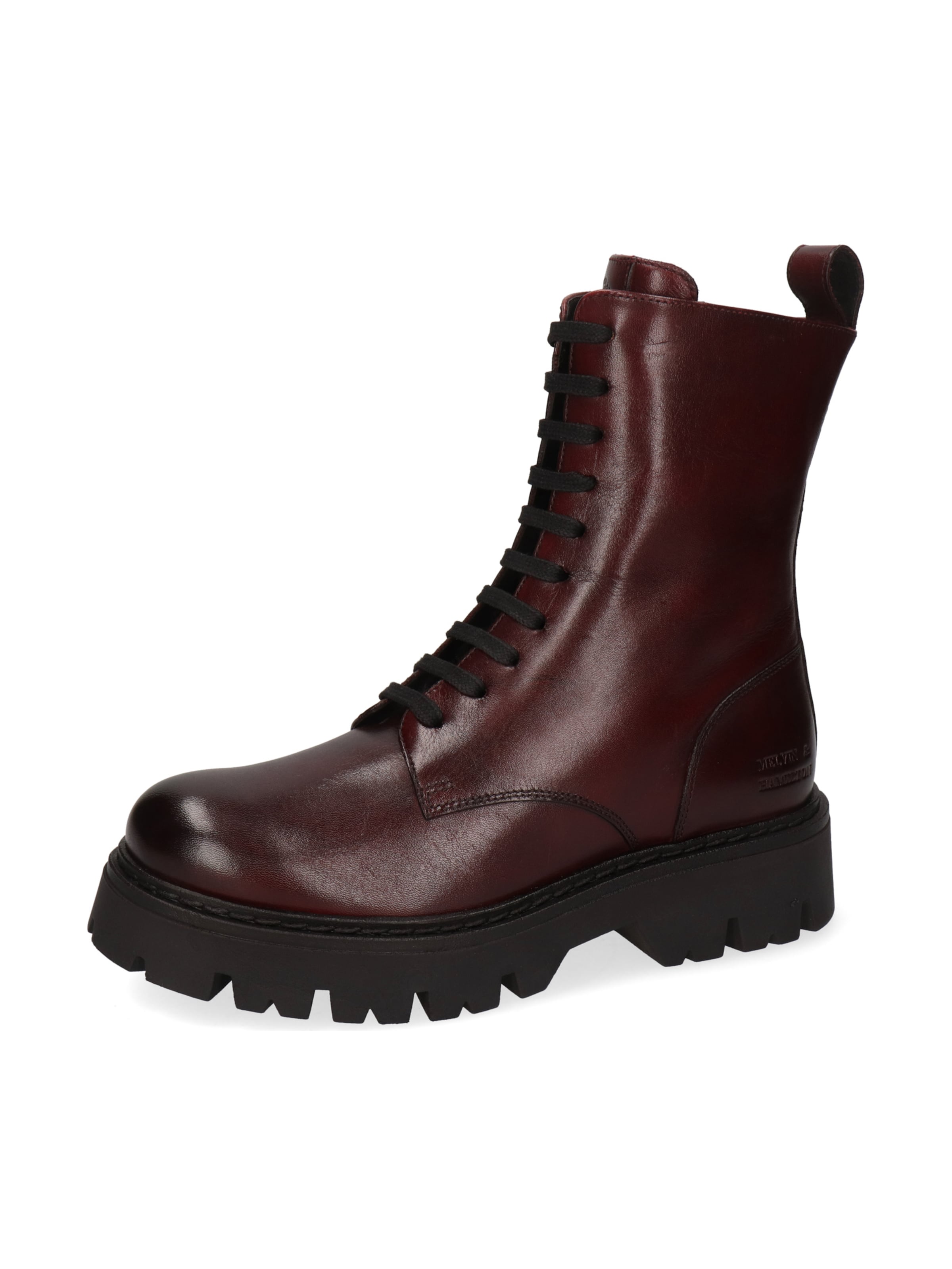 MELVIN & HAMILTON Lace-Up Boots 'Thelia 5' in Red: front