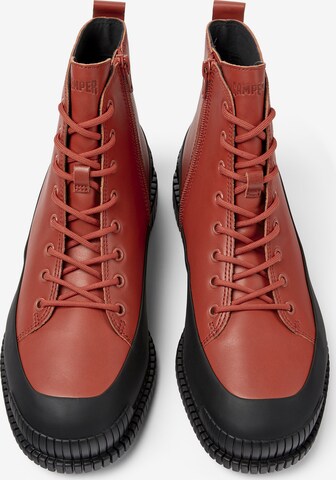 CAMPER Lace-Up Boots 'Pix' in Red