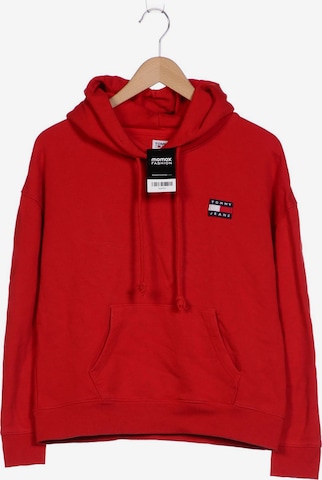 Tommy Jeans Kapuzenpullover M in Rot: predná strana