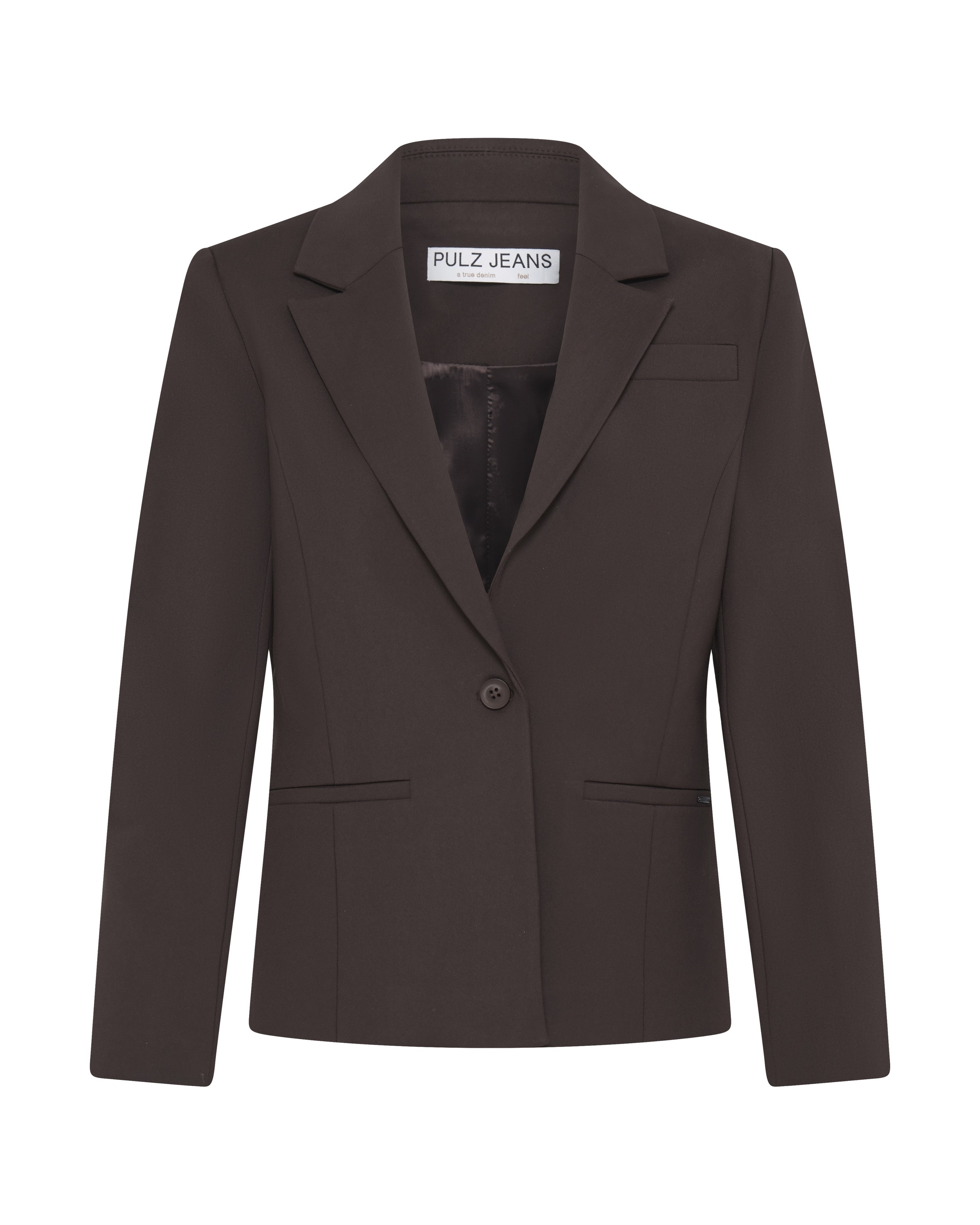 Blazer Pulz en marron : devant