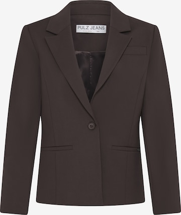 Blazer Pulz en marron : devant