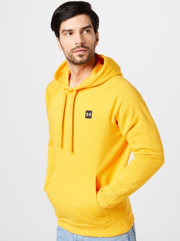 UNDER ARMOUR Regular fit Sport sweatshirt 'Rival' i orange: framsida