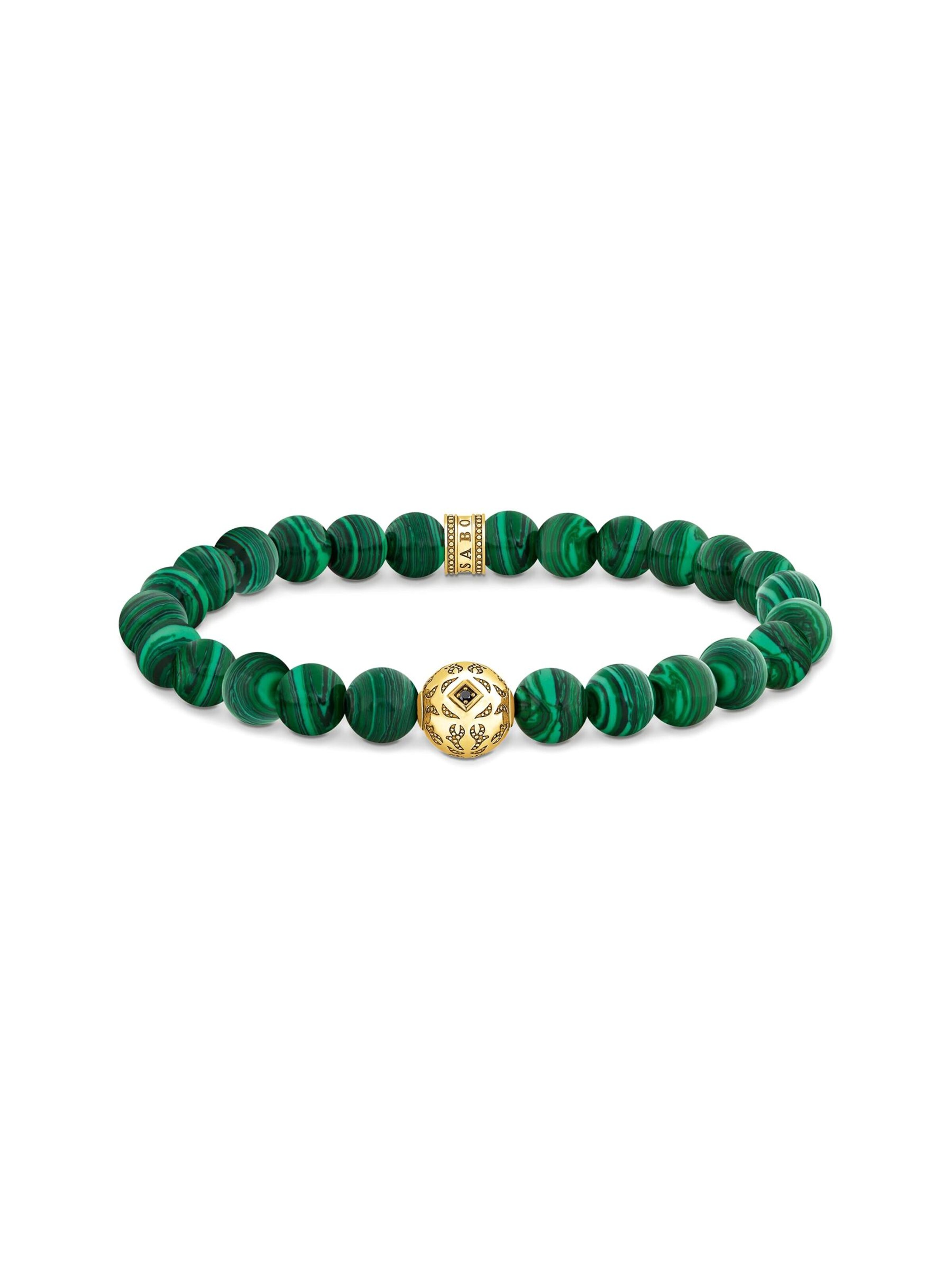 Bracelet 'Armband Malachit Grün' Thomas Sabo en vert : devant