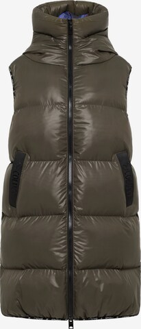 Carlo Colucci Bodywarmer ' Decima ' in Groen: voorkant