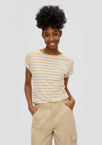 QS T-Shirt in Beige: Vorderseite