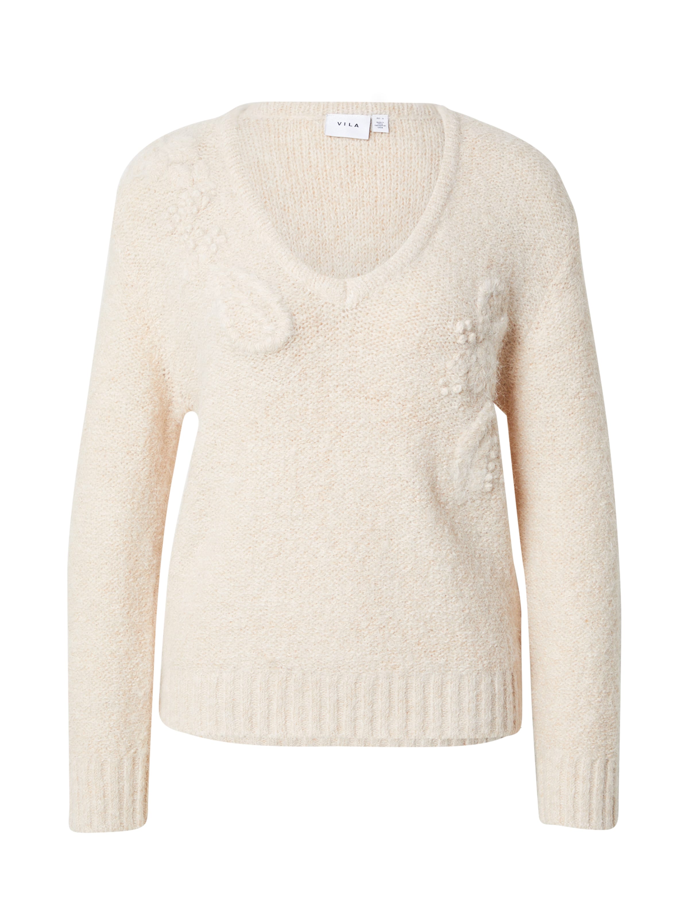 VILA Sweater in Beige: front